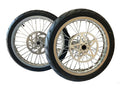 Chrome Surron Light Bee X Wheel Supermoto Tire 17" Sprocket Disc Brake Rotor