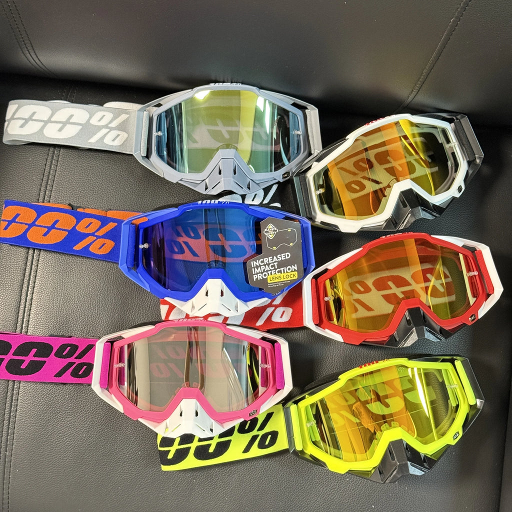 Motorcycle Goggles 100%-Premium Off-Road Riding Glasses